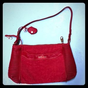 Red Kipling bag /purse never worn!